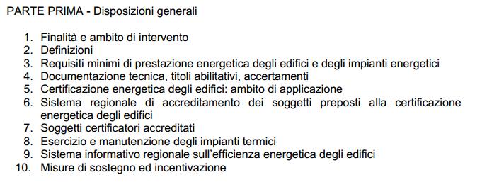 CERTIFICAZIONE ENERGETICA IN