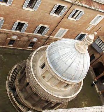 TEMPIETTO DEL BRAMANTE E CHIOSTRO RINASCIMENTALE DEL POMARANCIO -RINASCIMENTOpresso San Pietro in Montorio.