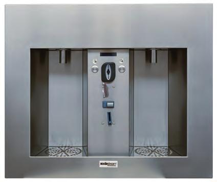 Erogatore per casa dell acqua Water dispenser for public fountain Installation space dimensions 11 Ideato per essere integrato in costruzioni preesistenti in muratura,