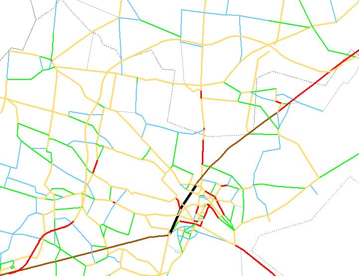 .a.b.c.d Figura 2.a,.b,.c,.d Mappe di flussi di traffico sulla rete nello scenario 28.