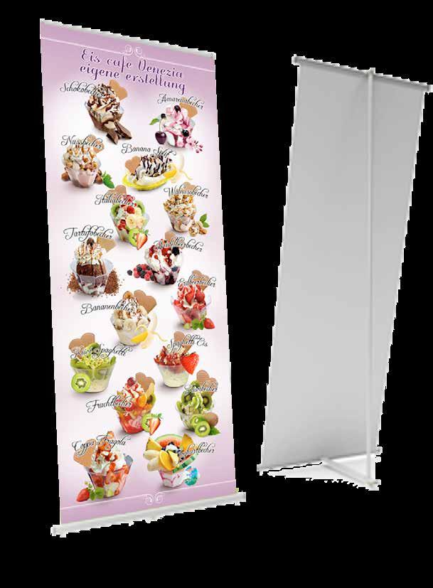 Art. EXDM/01 Expobanner Deluxe-Mono CM. 81 x h. 205 x Prof. 39 - Kg.