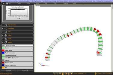 eseguita. non rinforzato, in termini di deformata. STEP 12 Dal menu Response selezionare il comando Interface > Trasversal Phase.