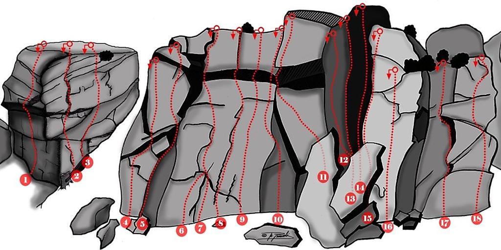 Settore Canyon SETTORE CANYON No. NOME Grado Lunghezza Apritori Anno 1 Project?? C. Quadri 2013? 2 SOTTO LA PIOGGIA 6a+ 16 m S. Vanzini 2012 3 QUADRICIPITE 6b (?) 14 m C.