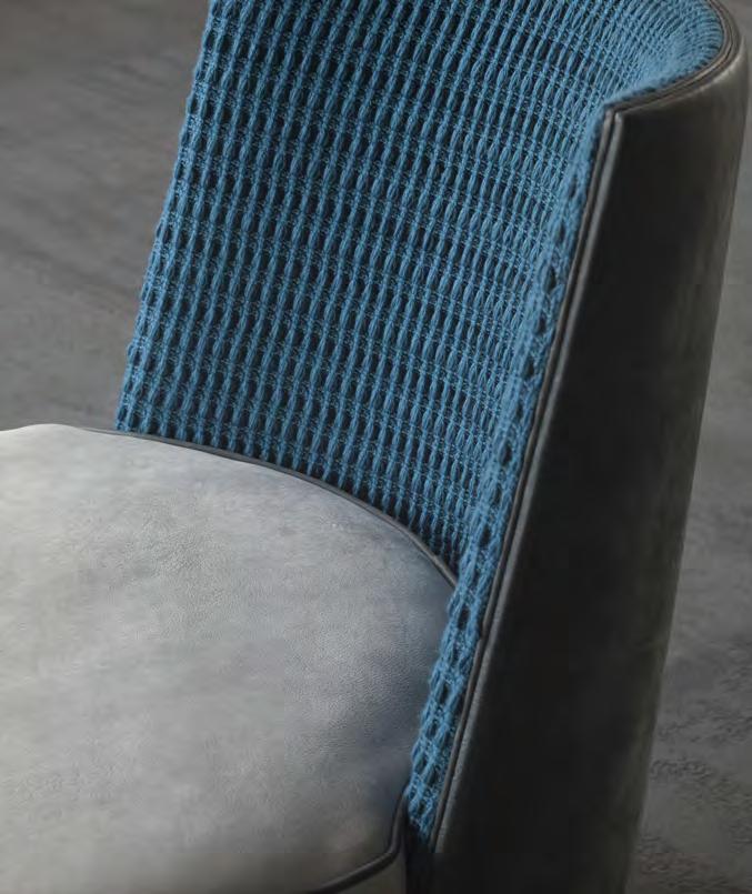 Armchair with solid wooden feet and a frame padded with resilient polyurethane foam