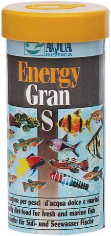 Alimentazione EnergyGran Pregiato mangime in granuli per pesci d acqua dolce e marini EnergyGran Una dieta corretta, completa e ad alta digeribilità è alla base della salute dei pesci.