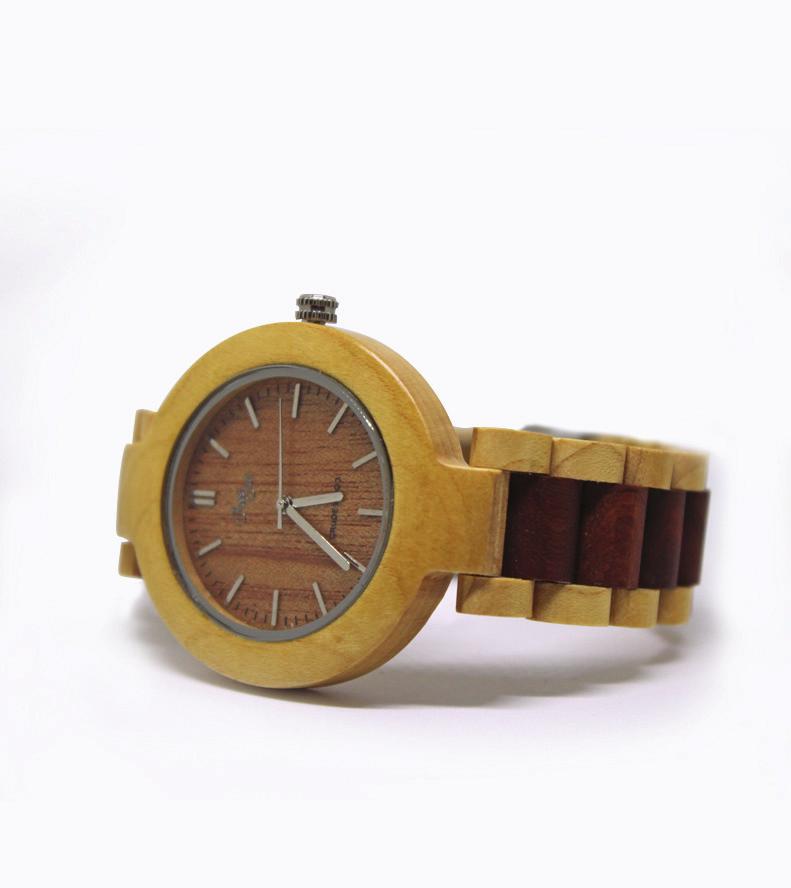 BOREAS Orologio da polso al quarzo Cinturino in legno