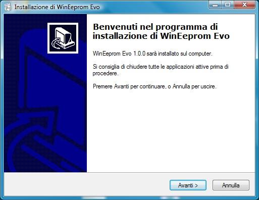 Pag.2/11 3. Installazione Scaricare il pacchetto d'istallazione dal sito http://www.micronovasrl.com oppure utilizzando il link diretto http://www.micronovasrl.com/wineeprom%20evo/download/setup%20wineeprom %20Evo.