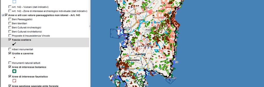 SardegnaMappe SardegnaMappe Vincolistica SardegnaMappe Eolico (DGR 40/11 del 7.8.