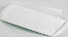 32x20cm -H2,5cm 20x15cm -H0,2cm Bianco / White Trasp.