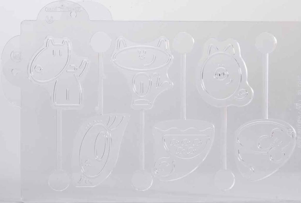 Stampi Chocofunny Chocofunny moulds Lo stampo, realizzato in resistente materiale