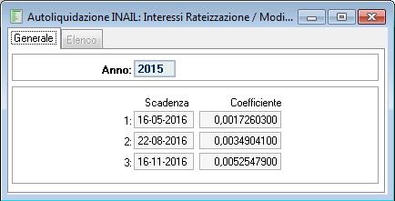 Autoliquidazione INAIL: i coefficienti per i pagamenti rateali Il Ministero dell Economia ha stabilito nella misura del 0,70% il tasso di interesse da utilizzare per il calcolo degli interessi