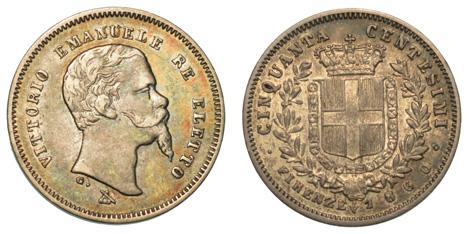 30 426 Lira italiana 1859 (Firenze I tipo). Testa nuda a d.