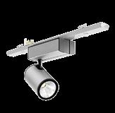 Modario IP20 Spotlight 1) IP20 Proiettore orientabile con lampada HCI-TC per montaggio rapido su canale portante Posizionabile nella misura di sistema 299 mm Alloggiamento in alluminio pressofuso,