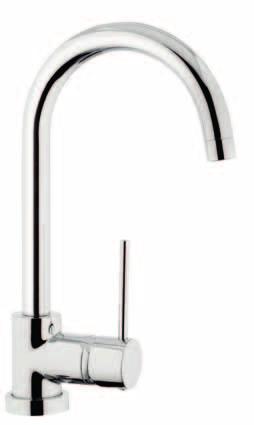 Barcellona CU 0550 Miscelatore monocomando lavello angolo canna girevole Single lever sink corner mixer swivel spout - cartuccia a dischi ceramici ø 35 mm bassa - risparmio