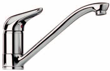 Liverpool CU 0700 Miscelatore monocomando lavello canna fusa Single lever sink mixer cast spout - cartuccia a dischi ceramici ø 40 mm bassa - risparmio idrico - energetico - rinforzo fissaggio in