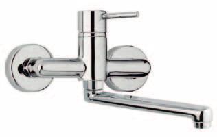 Porto CU 0830 Miscelatore lavello a parete canna tubo Sink mixer with tube spout, wall mounted - vitoni a