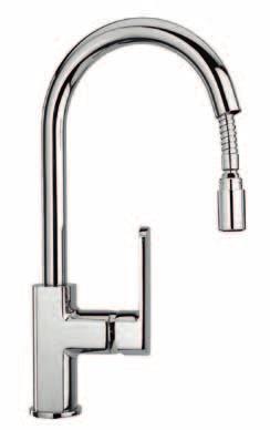 granito / granite 144,50 152,58 trattato / matt 161,25 173,87 Ravenna 2880 Miscelatore monocomando lavello doccino estraibile Single lever sink mixer extractable little shower 2880 ND Predisposizione