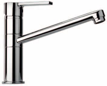 Trieste 2660 Miscelatore monocomando lavello sagomato bocca girevole Moulded single lever sink mixer swivel spout - cartuccia ø 35 mm bassa cromo / chrome 105,00 colore / colour 107,00 sfumato /