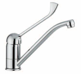 Urbino 2560CL Miscelatore monocomando lavello sagomato bocca girevole Moulded single lever sink mixer swivel spout 2560CL ND Predisposizione per boiler elettrico istantaneo sottolavelllo Low pressure