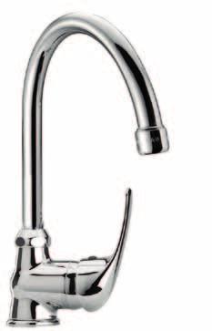 Piacenza 2520 Miscelatore monocomando lavello 90 bocca ponte Single lever sink mixer 90 with tubular spout - cartuccia