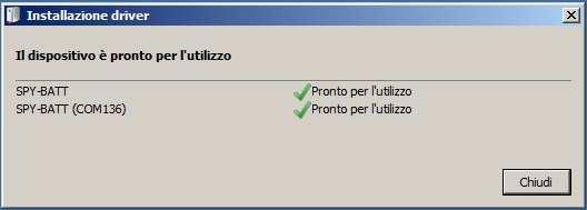 I Driver per SPY-BATT sono scaricabili dal sito