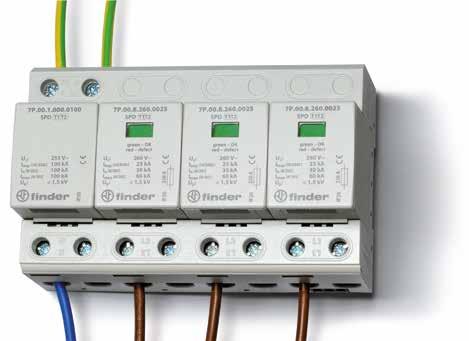 SRI SRI Codificazione sempio: Serie, scaricatore di sovratensione Tipo 2 monofase (U C = 275 V), 1 varistore + 1 spinterometro a gas, con contatto di controllo remoto, I n = 20 ka 7 P. 2 2. 8. 2 7 5.