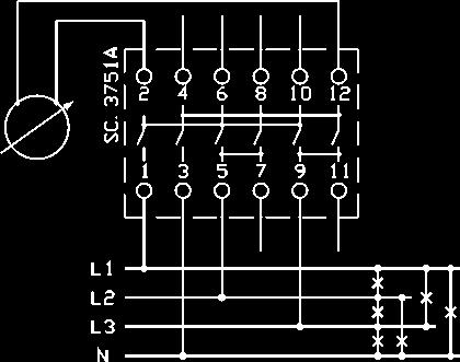 retro-quadro TIPO - TYPE VOLTMETRICO VOLTAGE AMPEROMETRICO