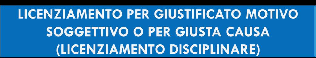 Per avere il datore di lavoro intimato un licenziamento di fronte ad una notevole inadempienza