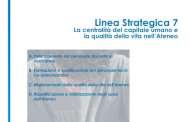 Il piano strategico (obiettivi, linee di