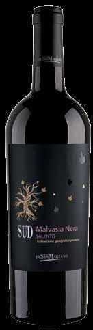 MALVASIA NERA SALENTO indicazione geografica protetta Sud Tipologia vino Indicazione Geografica Protetta. Colore Vino rosso. Vitigni Malvasia Nera di Brindisi. Densità d impianto 4500 viti per ettaro.