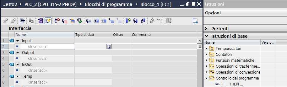 SCL Editor integrato Nel TIA Portal l SCL è molto