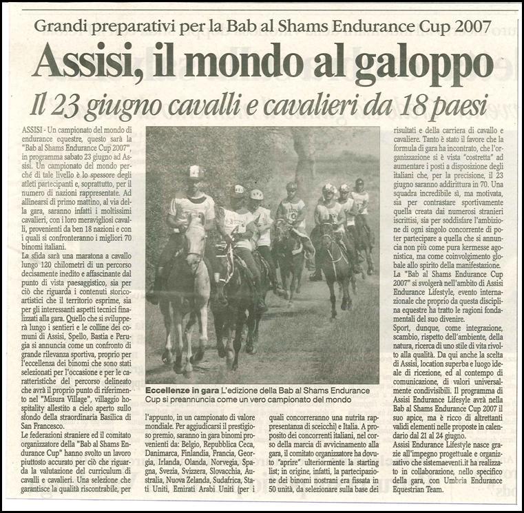 Assisi Endurance Lifestyle 007 Corriere dell