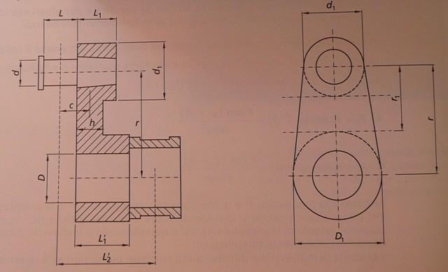 Dimensionamento della Manovella La manovella può essere di Estremità e Intermedia o a Gomito. Figura Tratta da Calderini, Ferrigno, Giordano AS Caruso - I.T.I. "Majorana" Rossano - BIELLA-MANOVELLA - N.