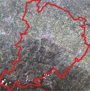 radiometrica ricampionamento da 28,5 m a 30 m della scena relativa al 2000 layer