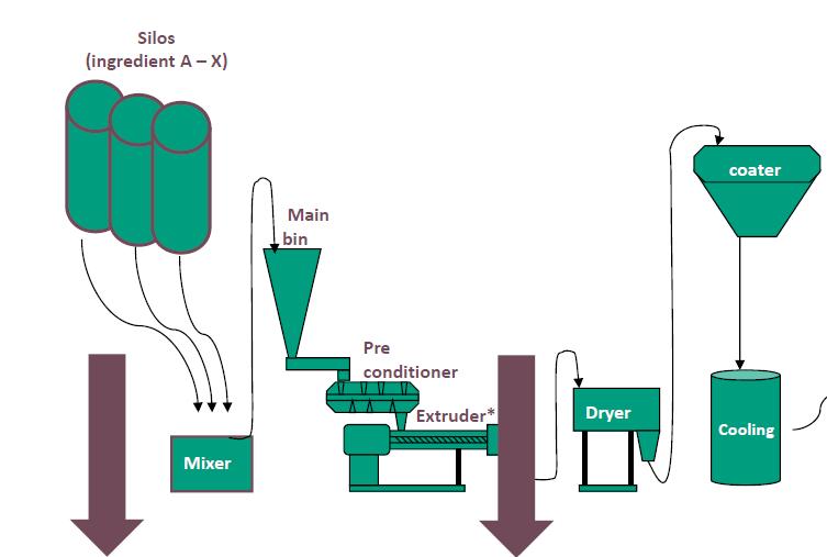 l'oxydation/shelf life Processi di macinazione, estrusione, cottura, essiccamento più complessi rispetto a