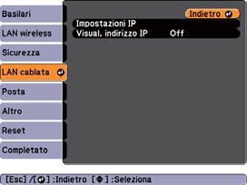 b c d Contttre l'mministrtore di rete e verificre che nell mbiente di rete ttule si disponibile il server DHCP.