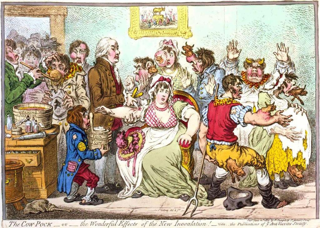 James Gillray 1802- The Cow Pock, or the