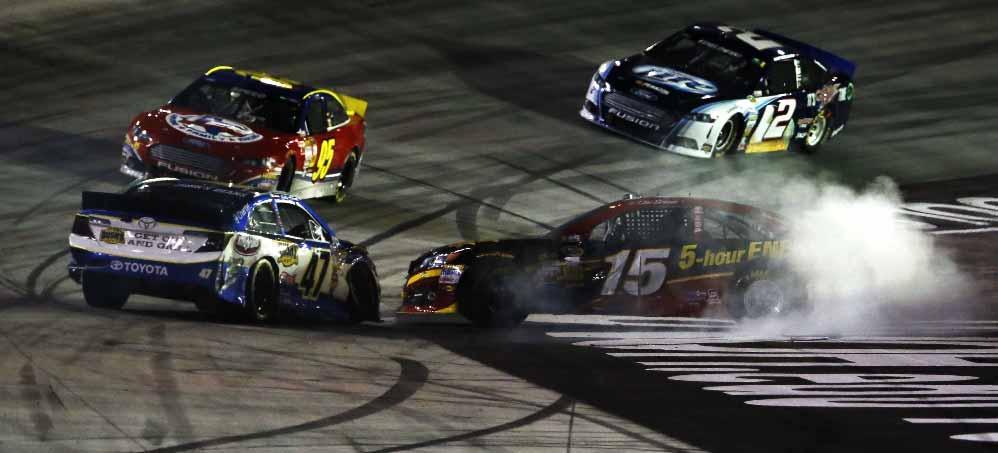 Clint Bowyer (Toyota) Waltrip - 500 15 - Aric Almirola (Ford) Petty - 499 16 - Travis Kvapil (Toyota) - BK Racing - 499 17 - David Stremme (Toyota)