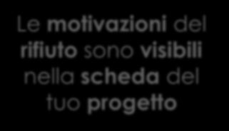 Notifica rifiuto Le motivazioni del rifiuto