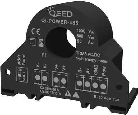 POWER METER MONOFASE e TRIFASE QEED propone diverse soluzioni per le Vostre esigenze di misura della Potenza ed Energia: - Power meter AC/DC MONOFASE nella custodia di Trasformatore Amperometrico con