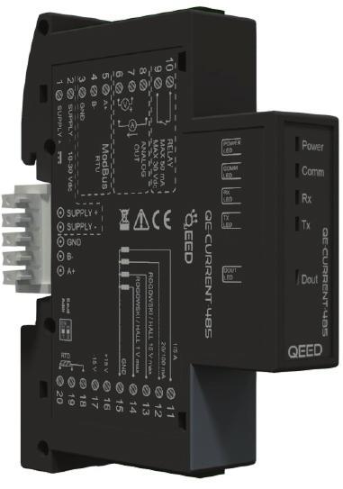 CONVERTITORE E ANALIZZATORE DI CORRENTE / TENSIONE QE-CURRENT-485 Il QE-CURRENT-485 è il primo CONVERTITORE / ANALIZZATORE DI CORRENTE E TENSIONE TUTTO IN UNO del mercato.