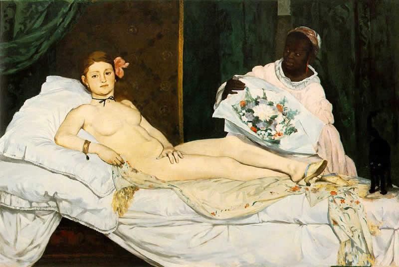 5I, 7 novembre 2011, Pagina 4 di 8 - Parigi, Musèe d Orsay composizione rappresenta un nudo femminile semidisteso su un letto disfatto, La protagonista è al centro e la luce è puntata su di lei.