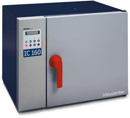 IncuCenter da +5 C sopra temperatura ambiente a 110 C 12 Gli incubatori IncuCenter a circolazione forzata IC 40, IC 80, IC 160, IC 240 e IC 400 sono stati disegnati per i controlli nel settore