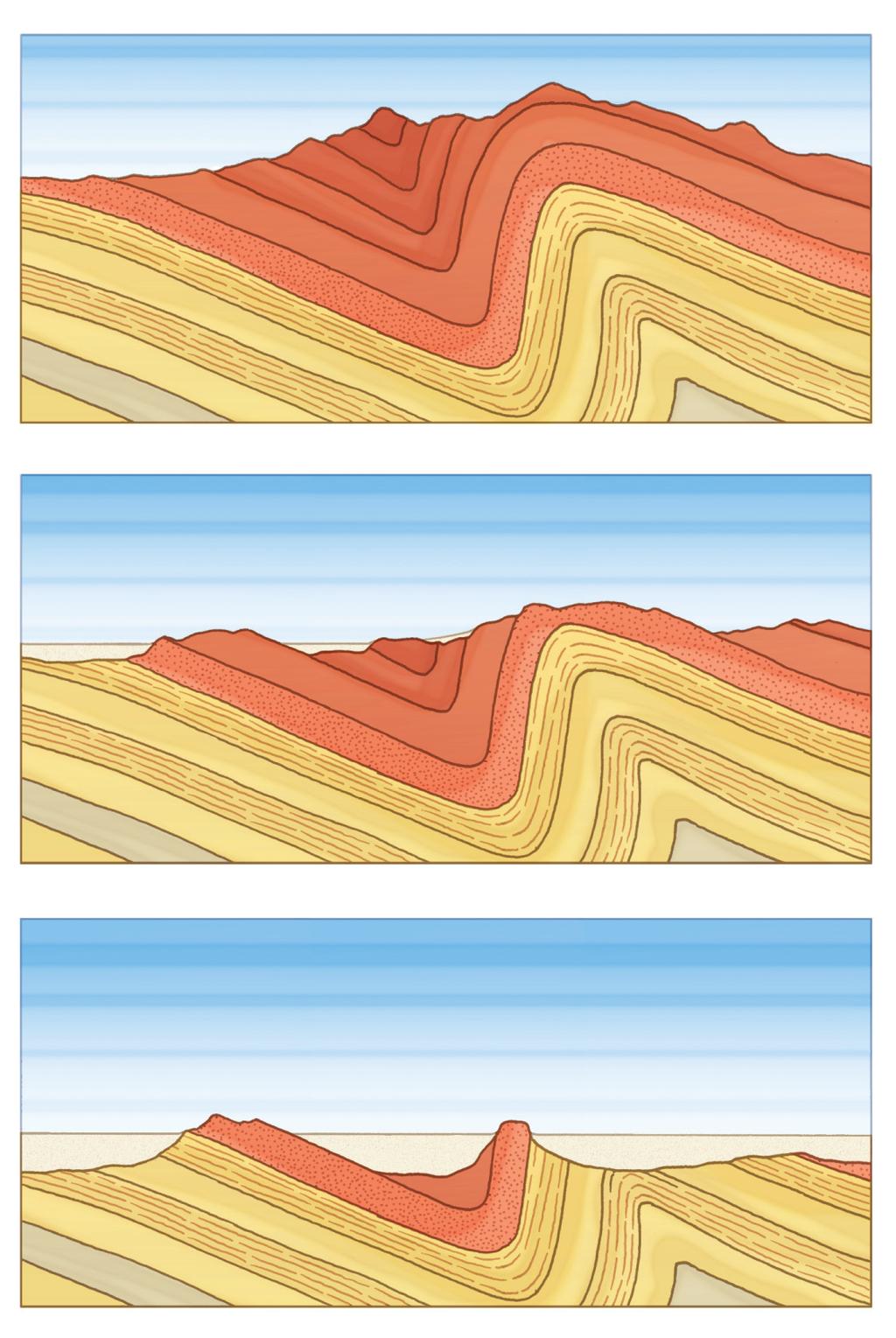 L evoluzione del rilievo La superficie della Terra presenta una grande varietà di forme: dalle catene montuose alle montagne isolate e alle colline; dalle gole strette e profonde alle ampie valli e