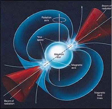 Stelle di Neutroni e Pulsars Le stelle di Neutroni hanno un elevatissimo campo magnetico (fino a 100 10 9 quello della Terra) in