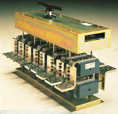 CMV commutatori motorizzati da 2500a a 6300a motor driven change-over switches from 2500a to 6300a DMV deviatori motorizzati da 2500a a 6300a motor driven deviators change-over switches from 2500a to