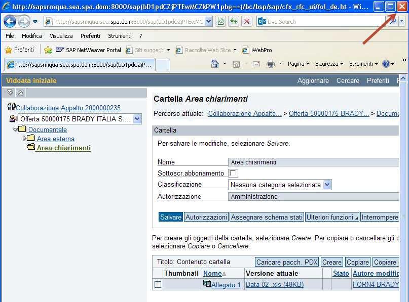 Ricerca del file da caricare Una volta completato l inserimento del