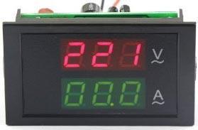 Uno strumento combinato si presenta come un unico involucro contenente il voltmetro, nella parte superiore del display e l amperometro, nella