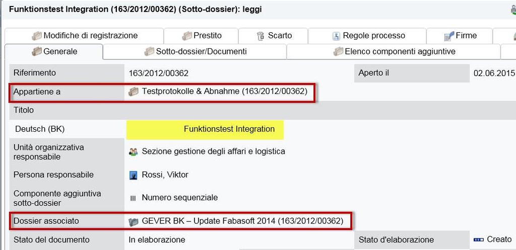 2.4 Finestra sovrapposta Le finestre dei metadati sono ora sovrapposte