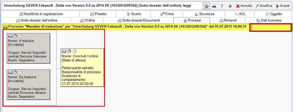 essere visualizzato solo attraverso le «Proprietà» del sotto-dossier dell ordine stornato. 5.